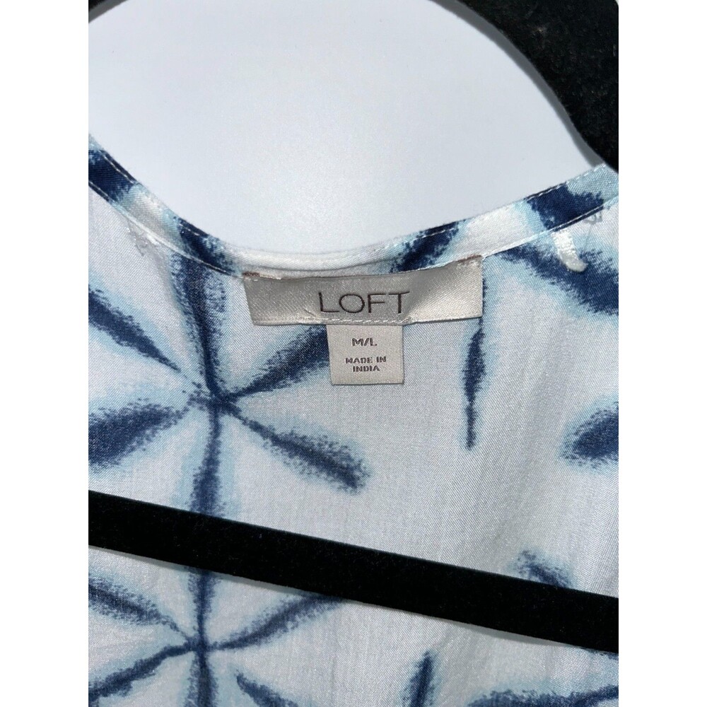 Women's Loft Star Tie Dye Short Sleeve Kimono Longline Size M/L - Picture 5 of 7